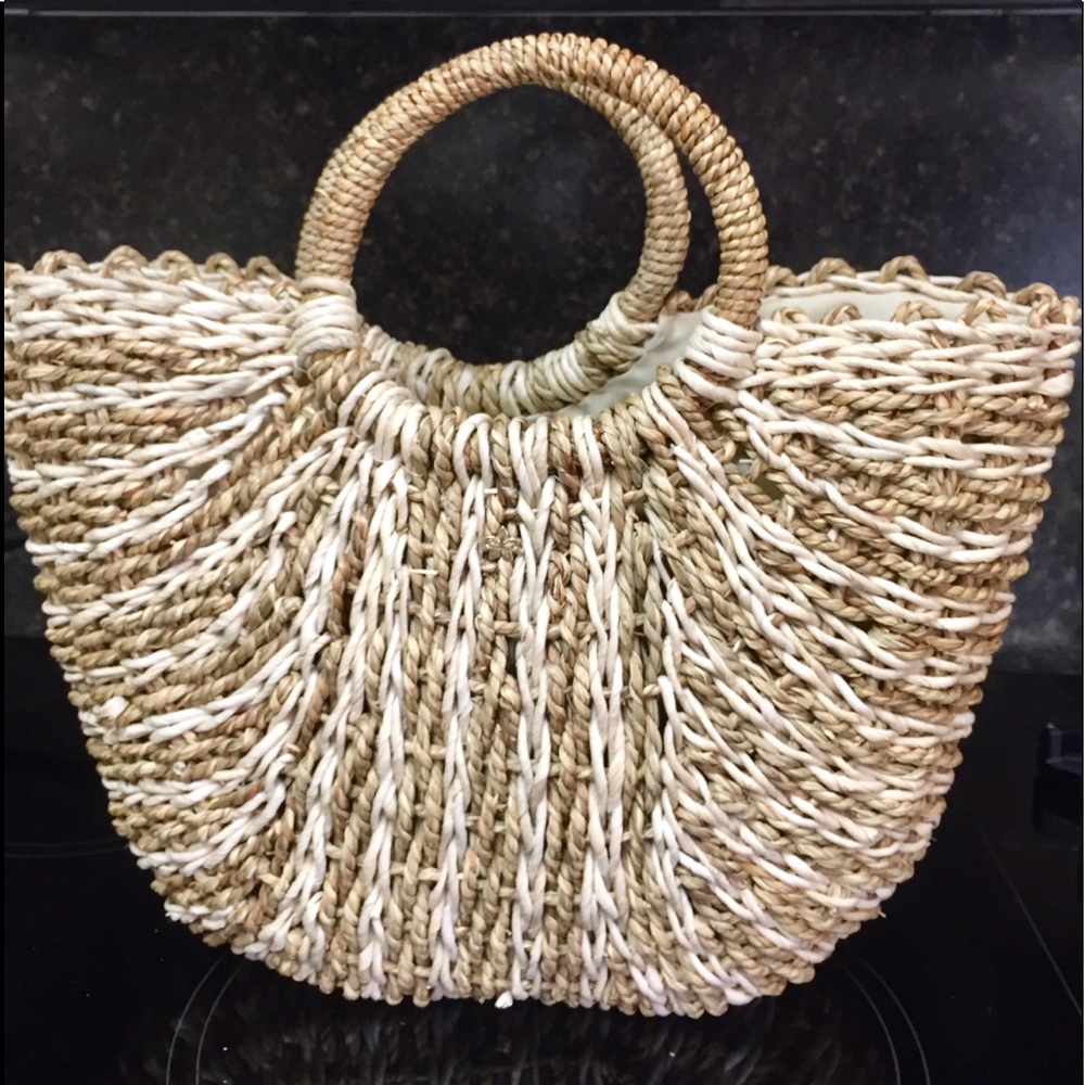 Cappelli Bamboo/Straw Purse